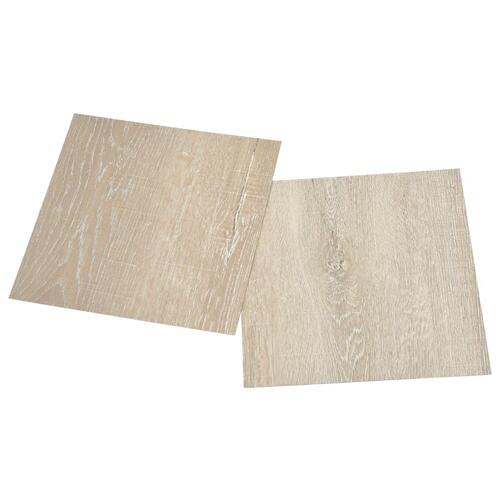 Selvklæbende gulvbrædder 20 stk. 1,86 m² PVC beige