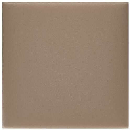Vægpaneler 12 stk. 30x30 cm 1,08 m² kunstlæder cappuccinofarvet
