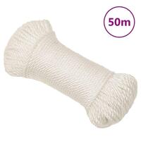 Arbejdsreb 3 mm 50 m polypropylen hvid