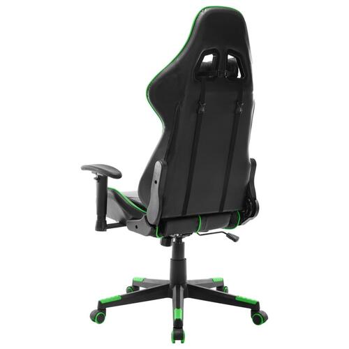 Gamingstol kunstlæder sort og grøn