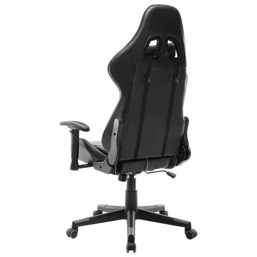 Gamingstol kunstlæder sort og grå