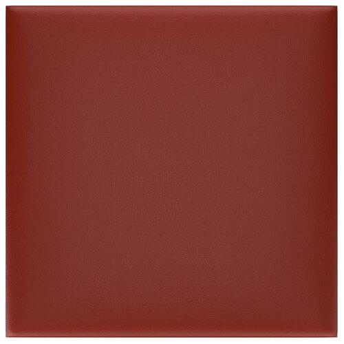 Vægpaneler 12 stk. 30x30 cm 1,08 m² kunstlæder vinrød