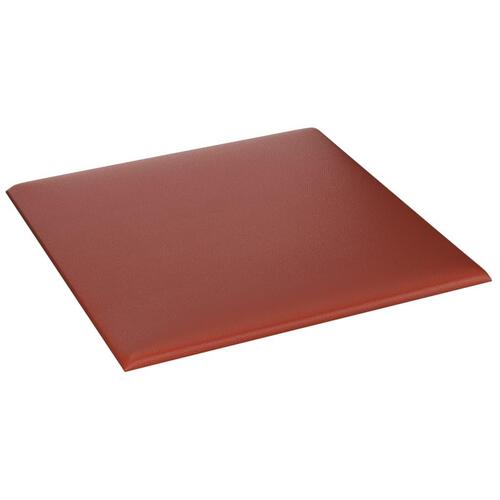 Vægpaneler 12 stk. 30x30 cm 1,08 m² kunstlæder vinrød