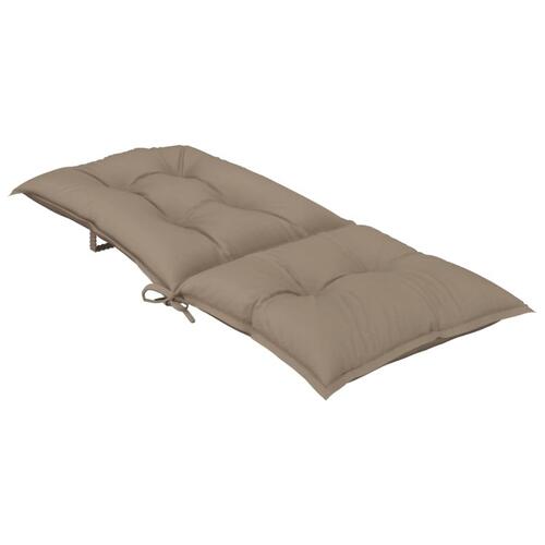 Hynder til havestol 6 stk. 120x50x7 cm gråbrun (OUTLET A)