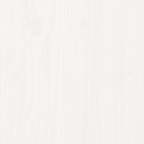 Opbevaringskasse 109x36,5x33 cm massivt fyrretræ hvid