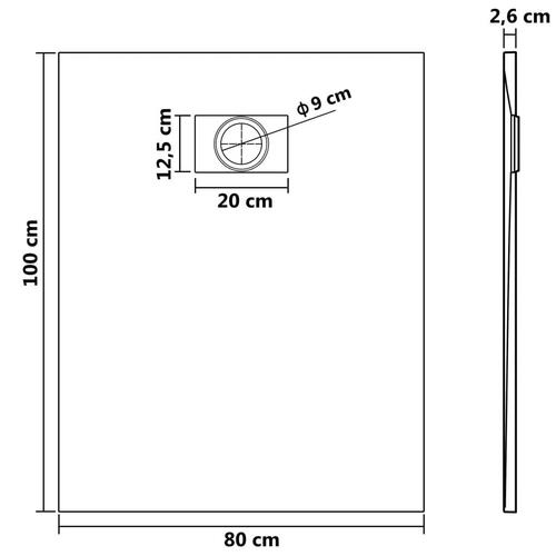 Brusekar SMC 100 x 80 cm sort