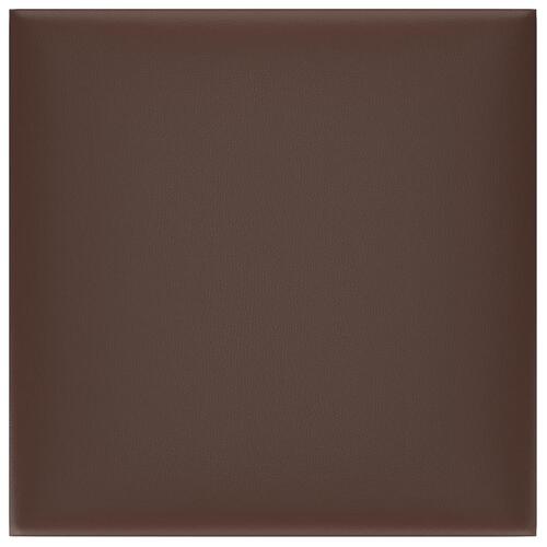 Vægpaneler 12 stk. 30x30 cm 1,08 m² kunstlæder brun