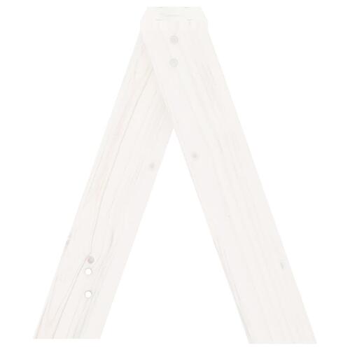 Taburetter 2 stk. 40x40x45 cm massivt fyrretræ hvid