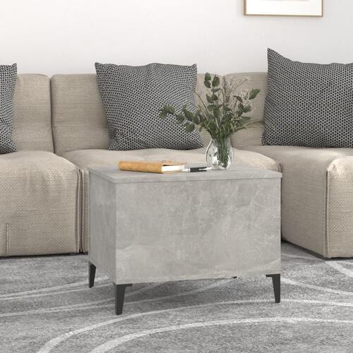 Sofabord 60x44,5x45 cm konstrueret træ betongrå