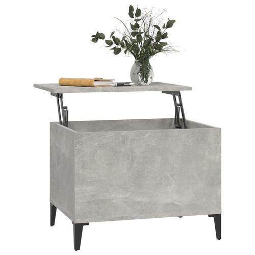 Sofabord 60x44,5x45 cm konstrueret træ betongrå