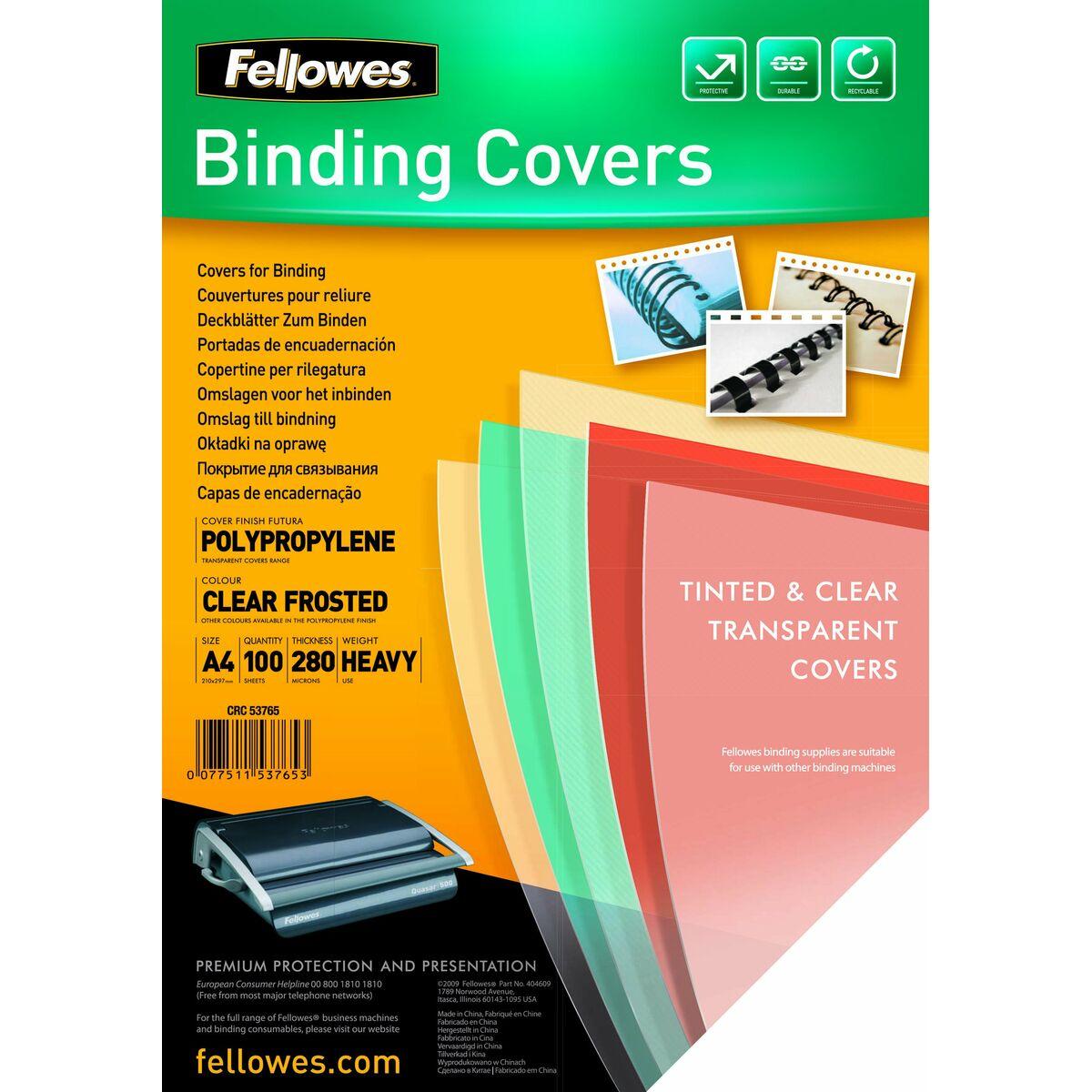 Omslagsark Fellowes Futura Gennemsigtig A4 Plastik (100 enheder)