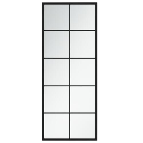 Vægspejl 100x40 cm metal sort