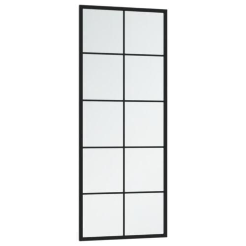 Vægspejl 100x40 cm metal sort
