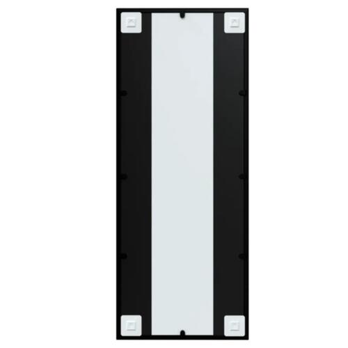Vægspejl 100x40 cm metal sort