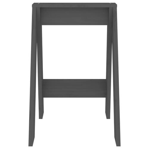 Taburetter 2 stk. 40x40x60 cm massivt fyrretræ grå