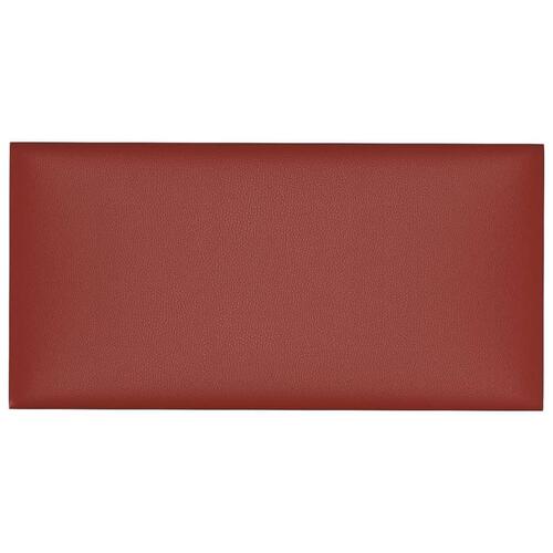 Vægpaneler 12 stk. 60x30 cm 2,16 m² kunstlæder vinrød
