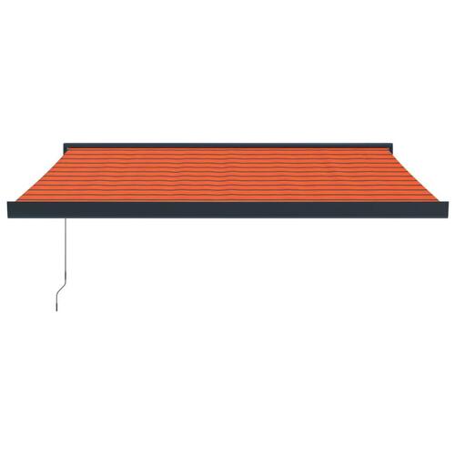 Foldemarkise 3,5x2,5 m stof og aluminium orange og brun