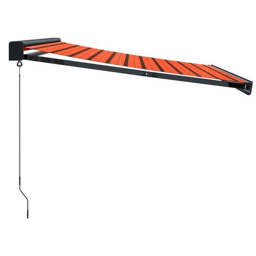 Foldemarkise 3,5x2,5 m stof og aluminium orange og brun