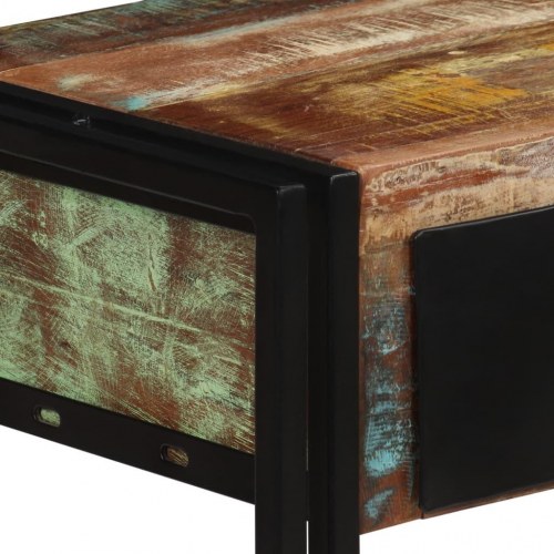 Konsolbord 120x30x76 cm massivt genbrugstræ