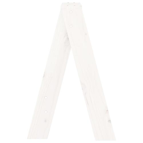Taburetter 2 stk. 40x40x60 cm massivt fyrretræ hvid