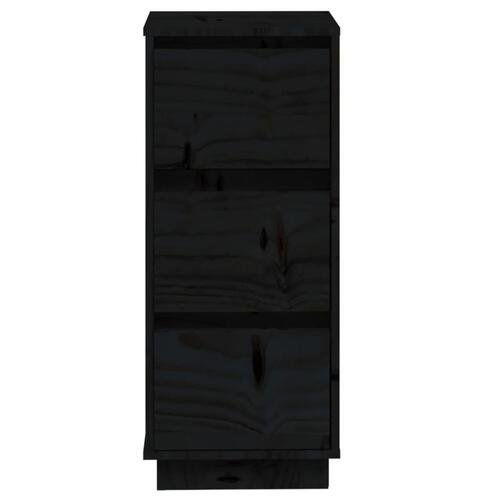 Skænke 2 stk. 32x34x75 cm massivt fyrretræ sort