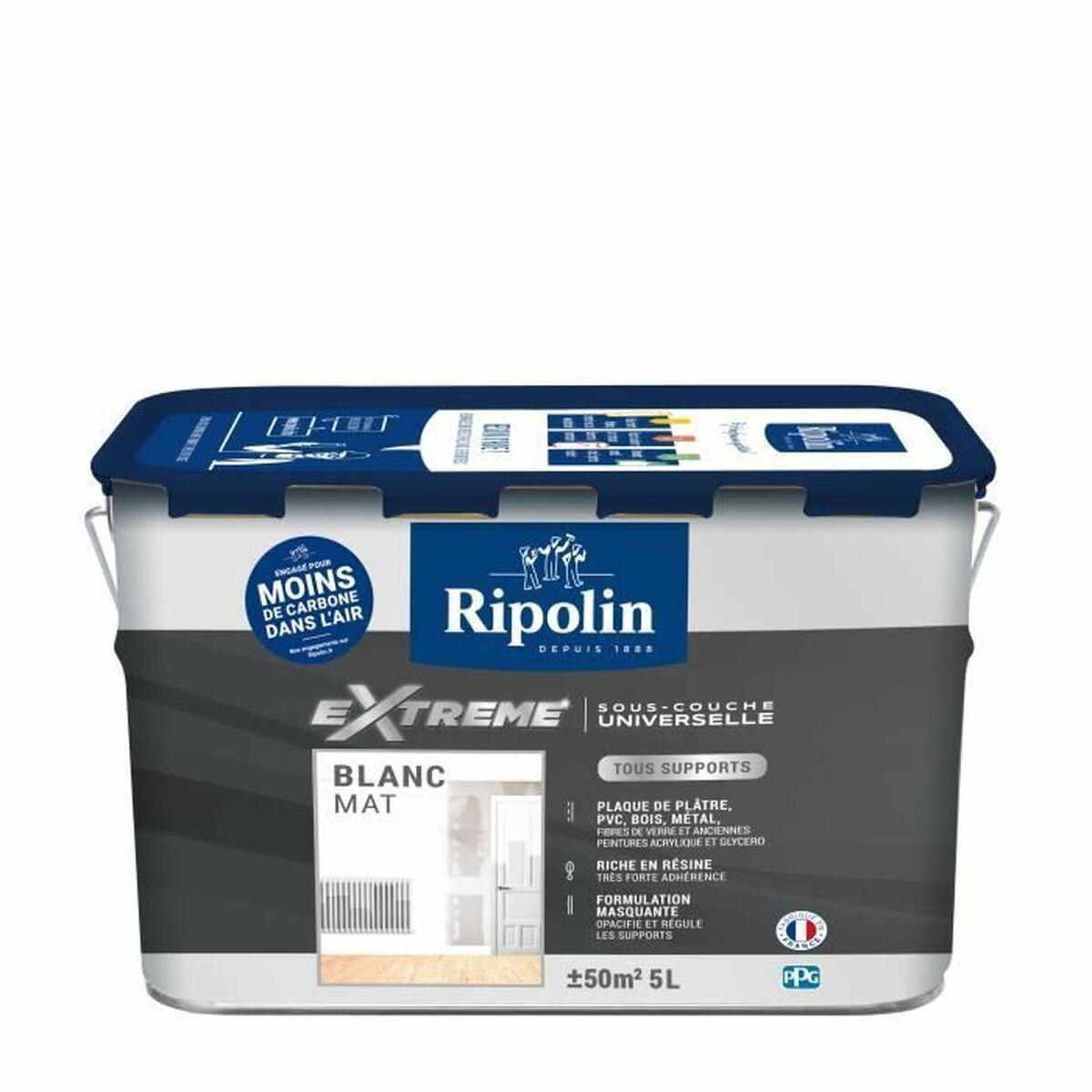 Ripolin Universal Maling - Mat Hvid 5 l (til indendørs udskriver)