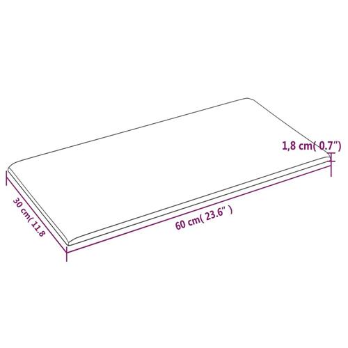 Vægpaneler 12 stk. 60x30 cm 2,16 m² kunstlæder brun