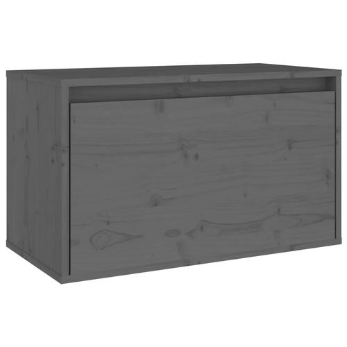 Vægskab. 60x30x35 cm massivt fyrretræ grå