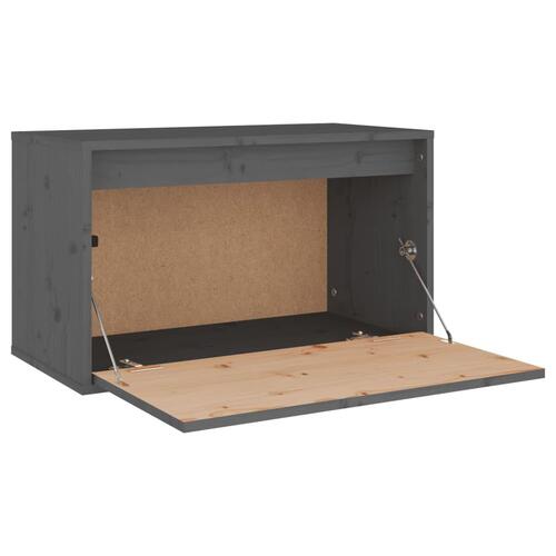 Vægskab. 60x30x35 cm massivt fyrretræ grå