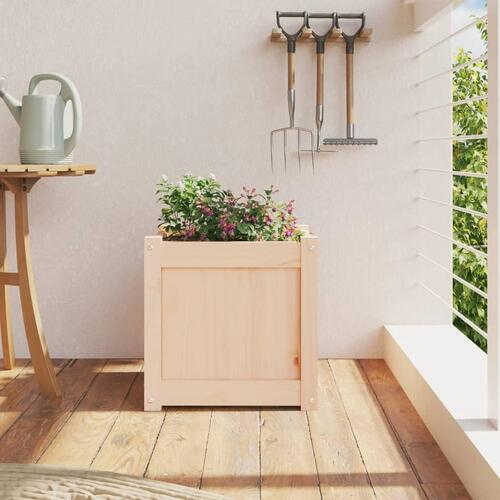 Plantekasse 40x40x40 cm massivt fyrretræ