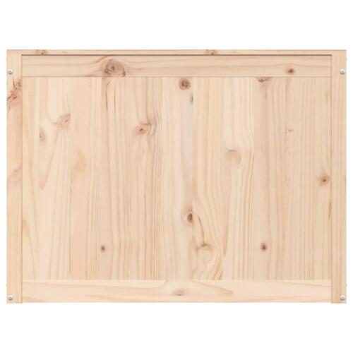 Vasketøjskurv 88,5x44x66 cm massivt fyrretræ