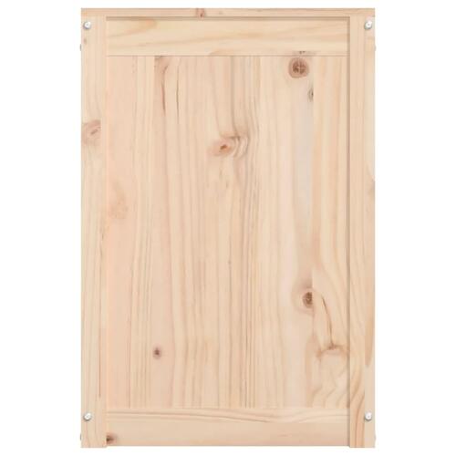 Vasketøjskurv 88,5x44x66 cm massivt fyrretræ