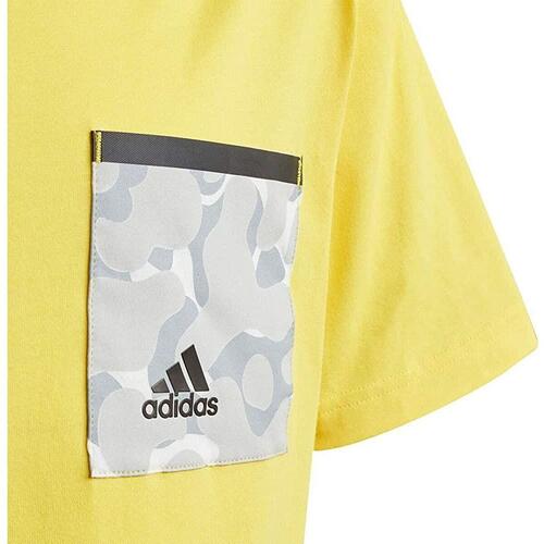 Børne Kortærmet T-shirt Adidas Future Pocket Gul 13-14 år