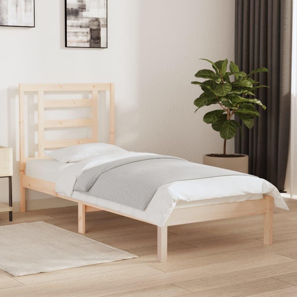 Sengeramme 75x190 cm massivt træ