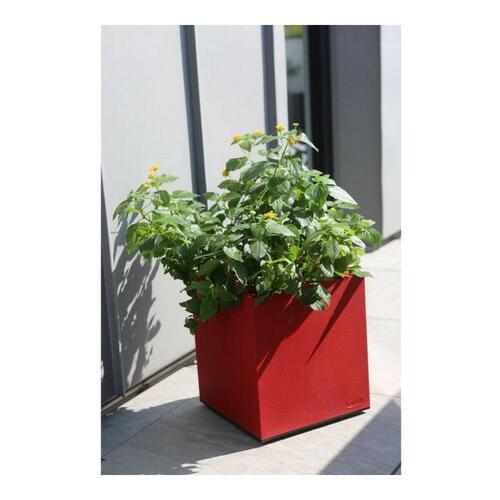 Urtepotte Riviera Rød Plastik Firkantet 40 x 40 cm