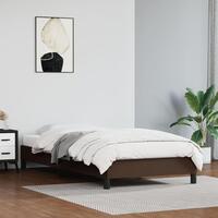 Sengeramme 100x200 cm kunstlæder brun