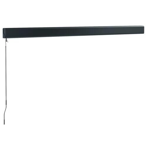 Foldemarkise manuel betjening 3,5x2,5 m stof aluminium gul hvid