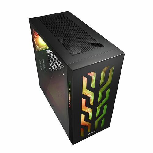 ATX Semi-tårn kasse Sharkoon CA300T Sort RGB