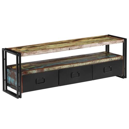 Tv-skab 120x30x40 cm massivt genbrugstræ