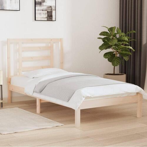 Sengeramme uden madras 90x200 cm massivt fyrretræ