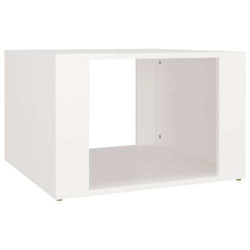 Sengebord 57x55x36 cm konstrueret træ hvid