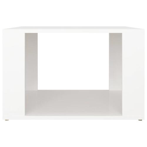 Sengebord 57x55x36 cm konstrueret træ hvid