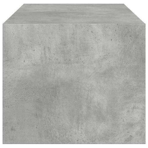 Sofabord med glaslåger 102x50x42 cm betongrå