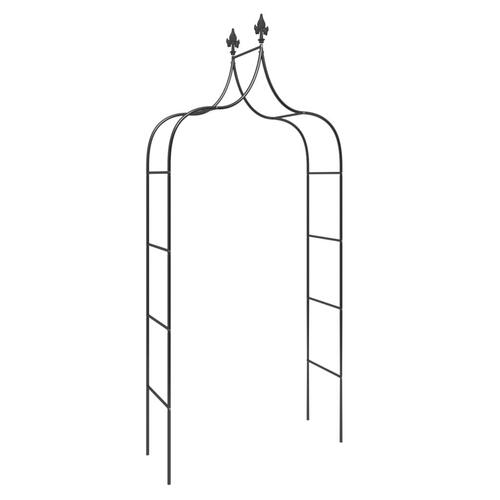 Havebuer 2 stk. 120x38x260 cm stål sort