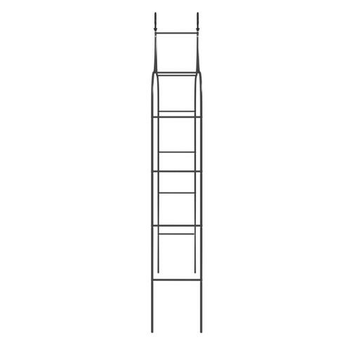 Havebuer 2 stk. 120x38x260 cm stål sort