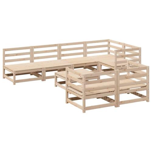 Sofasæt til haven 8 dele massivt fyrretræ