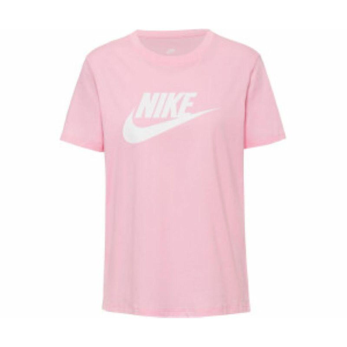 Kortærmet T-shirt til Kvinder TEE ESSENTL Nike ICN DX7906 690 Pink XL