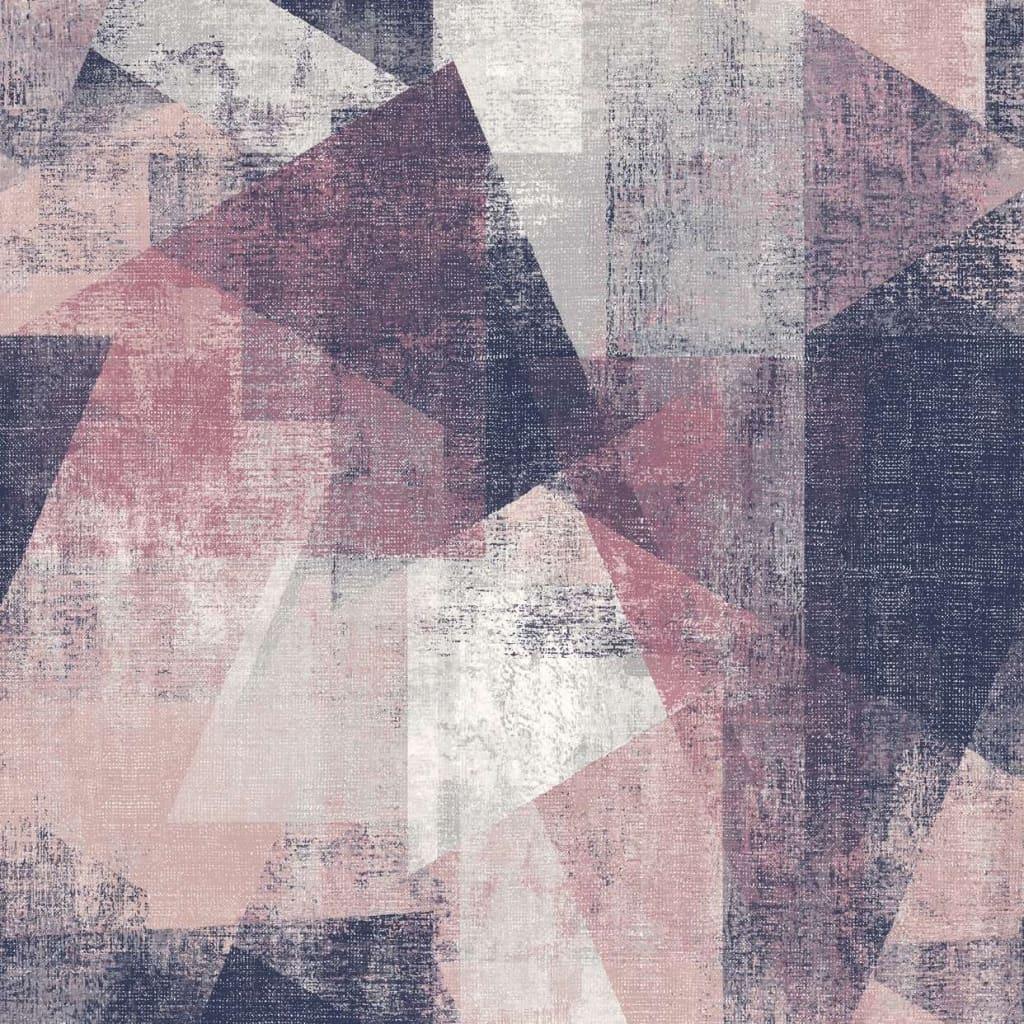 DUTCH WALLCOVERINGS tapet perspektiver pink og lilla