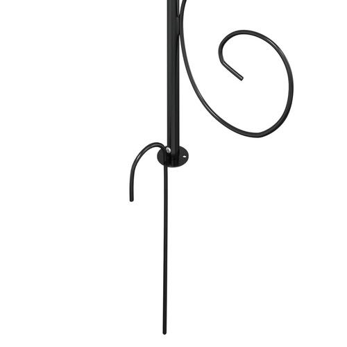 Havebue Ø180x255 cm stål sort