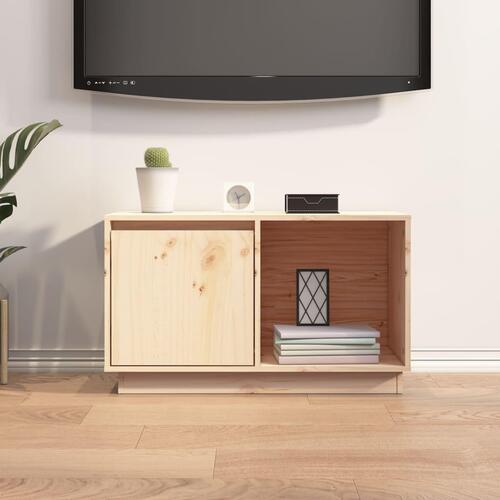 Tv-bord 74x35x44 cm massivt fyrretræ